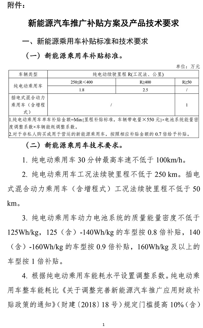 扶優(yōu)扶強，2019年新能源汽車補貼政策出爐