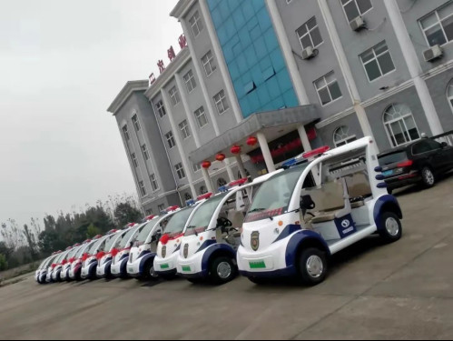 躍迪電動警用巡邏車批量發車一順勢而為 蓄勢待發